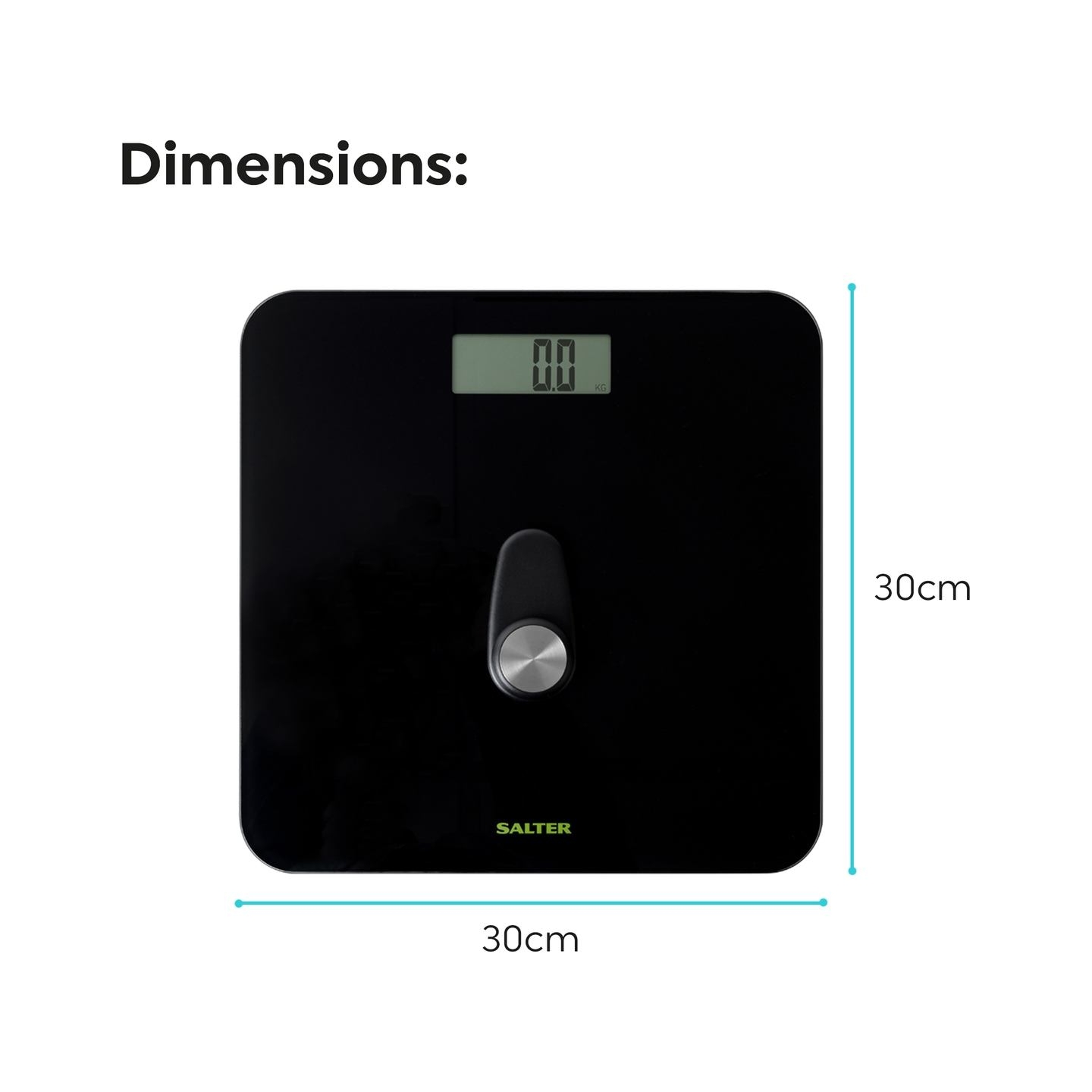 Salter 9224 BK3RFEU16 Eco Power Digital Bathroom Scale Black