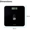 Salter 9224 BK3RFEU16 Eco Power Digital Bathroom Scale Black