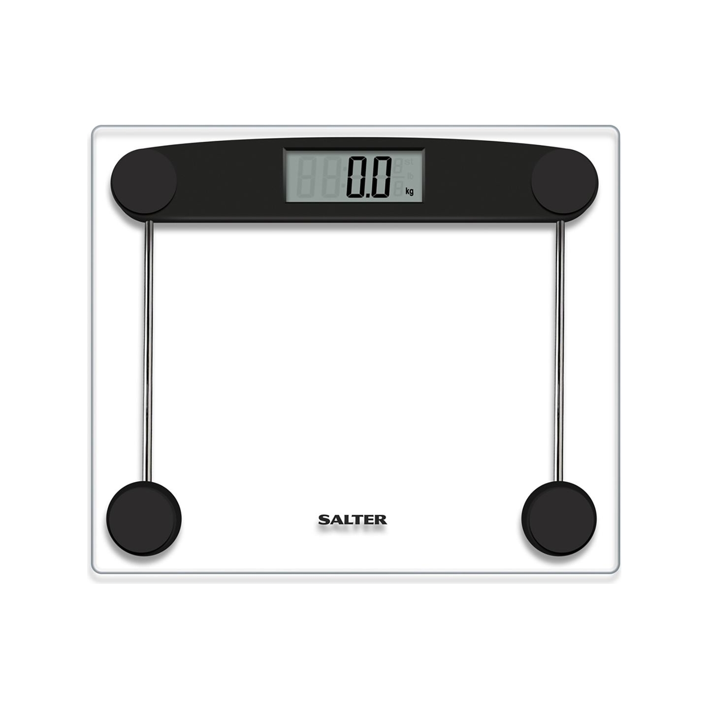 Salter 9208 BK3R Compact Glass Electronic Bathroom Scale
