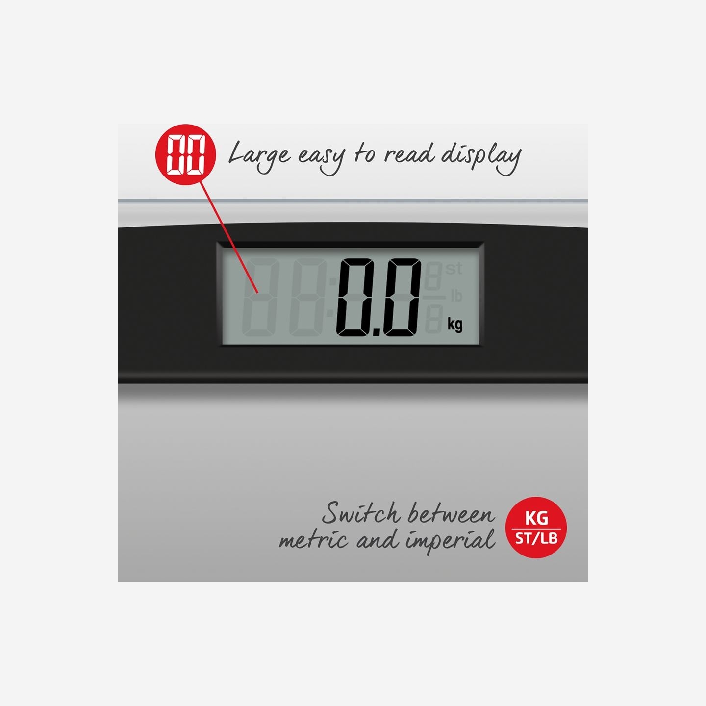 Salter 9208 BK3R Compact Glass Electronic Bathroom Scale