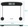 Salter 9208 BK3R Compact Glass Electronic Bathroom Scale