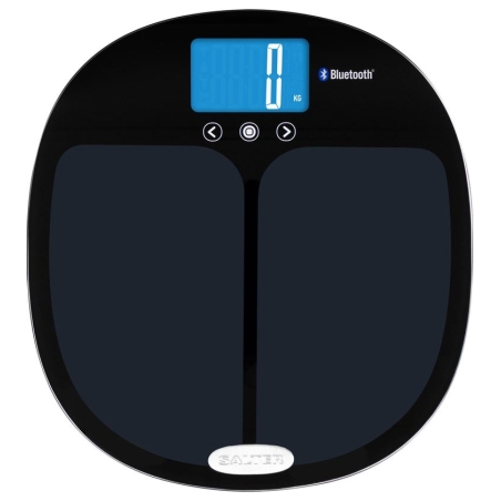 Salter 9192 BK3R Curve Bluetooth Smart Analyser Bathroom Scale black