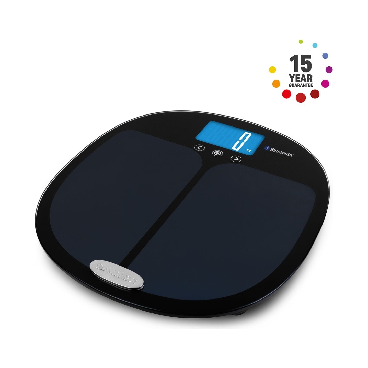 Salter 9192 BK3R Curve Bluetooth Smart Analyser Bathroom Scale black