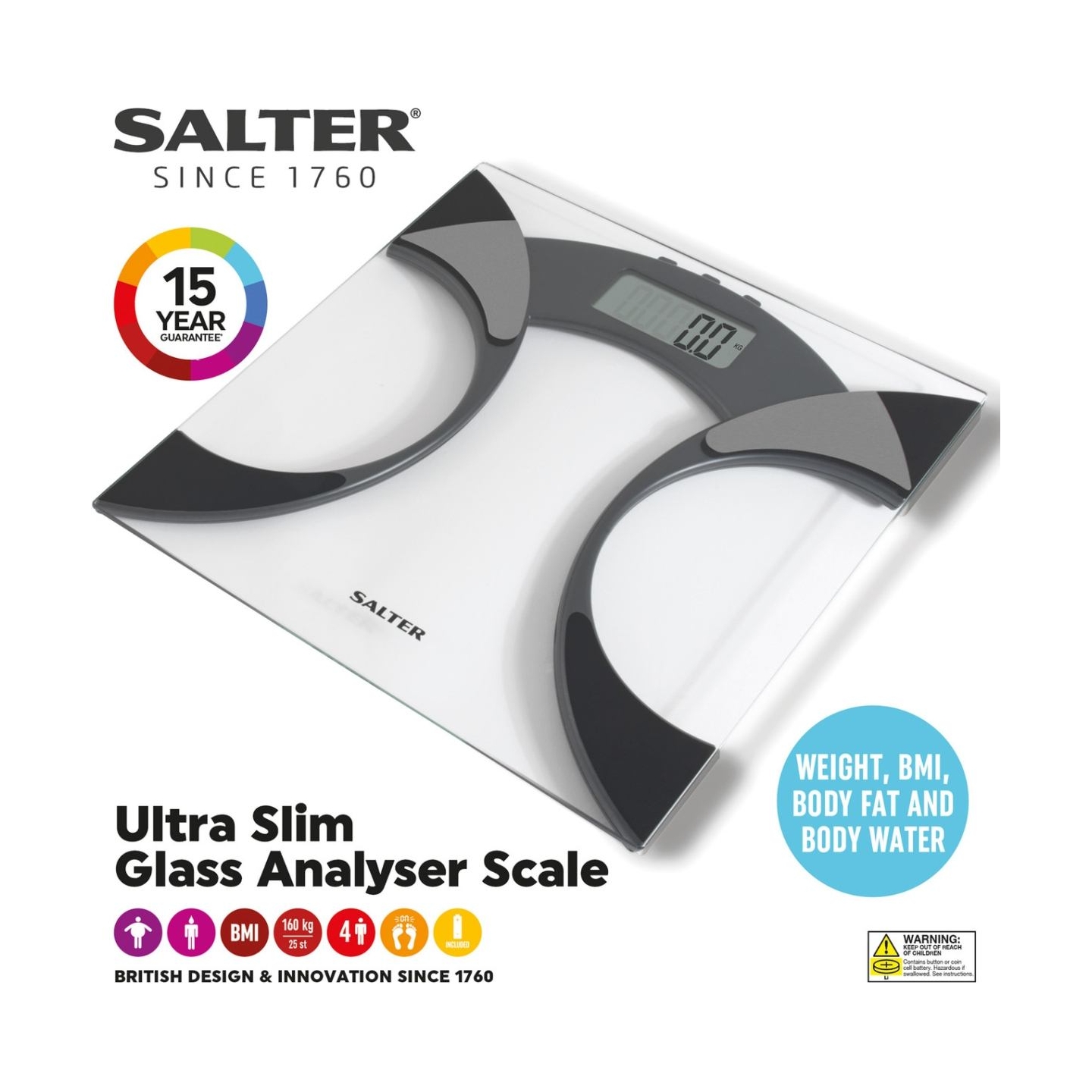 Salter 9141 BKCFEU16 Analyser Black