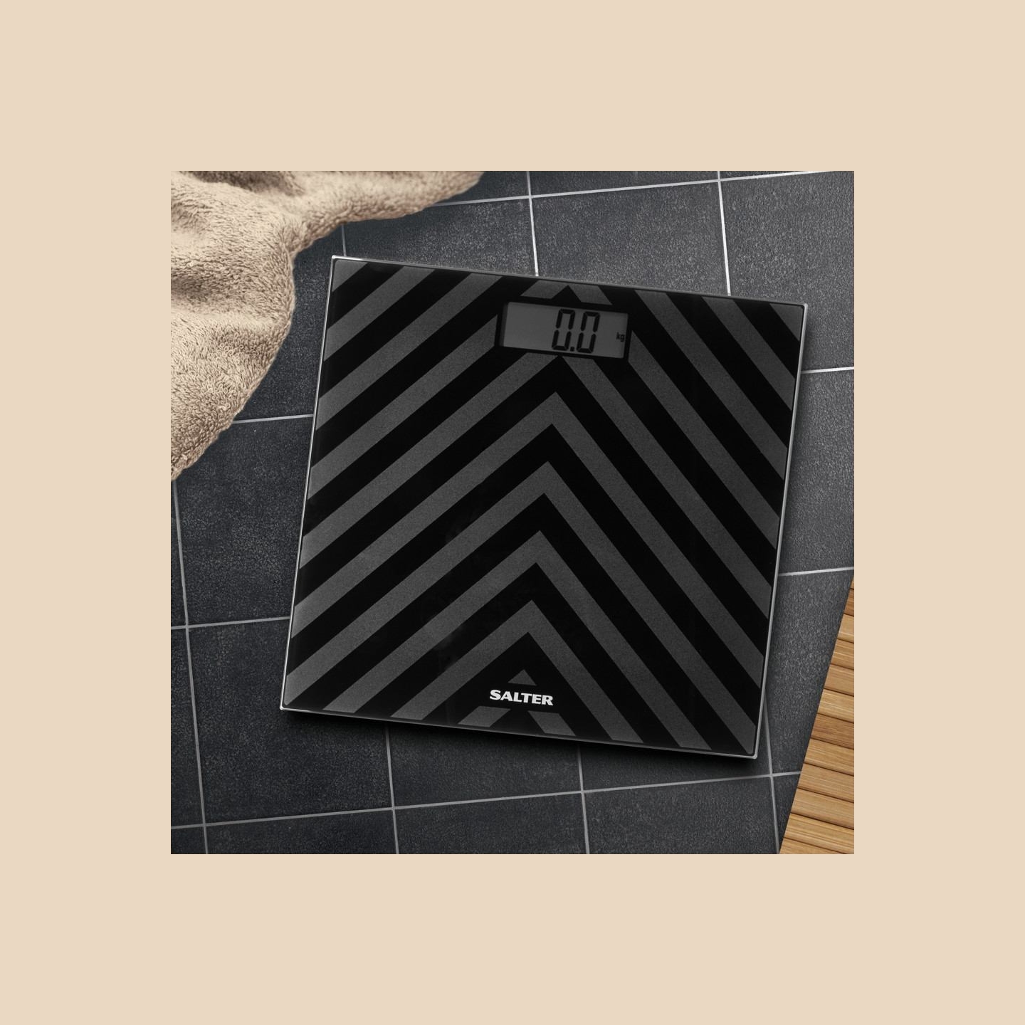 Salter SA00287 BACFEU16 Chevron Two Tone Bathroom Scale