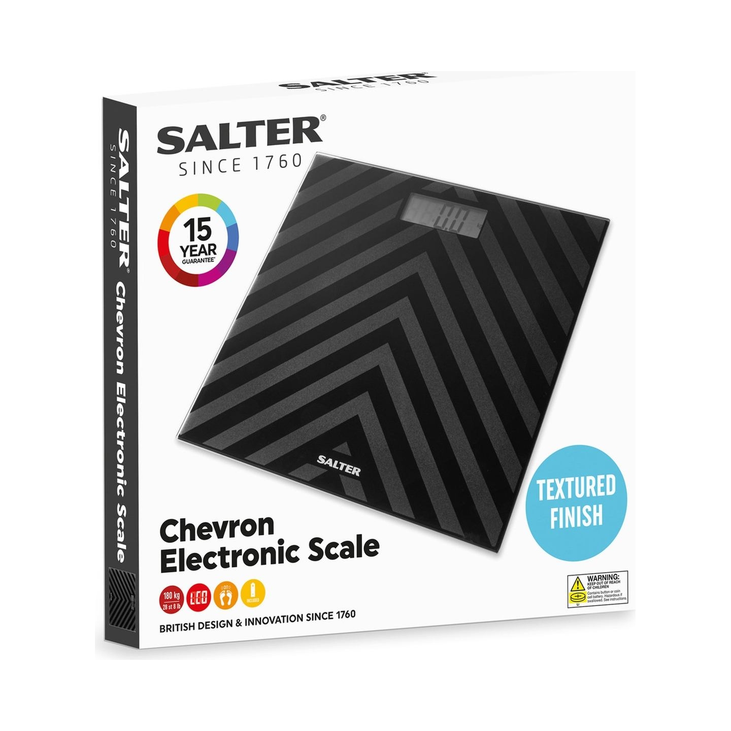 Salter SA00287 BACFEU16 Chevron Two Tone Bathroom Scale