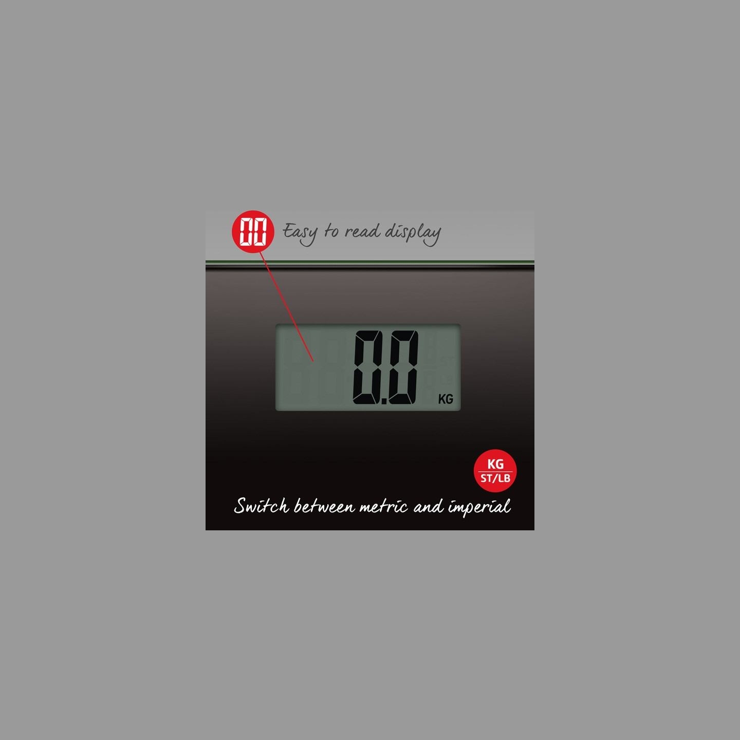 Salter 9205 BK3RCEU16 Large Display Glass Electric Scale Black