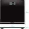Salter 9205 BK3RCEU16 Large Display Glass Electric Scale Black