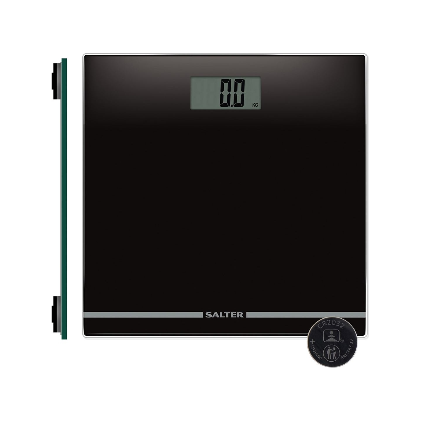 Salter 9205 BK3RCEU16 Large Display Glass Electric Scale Black