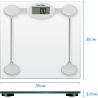 Salter 9018S SV3RCFEU16 Glass Electronic Bathroom Scale