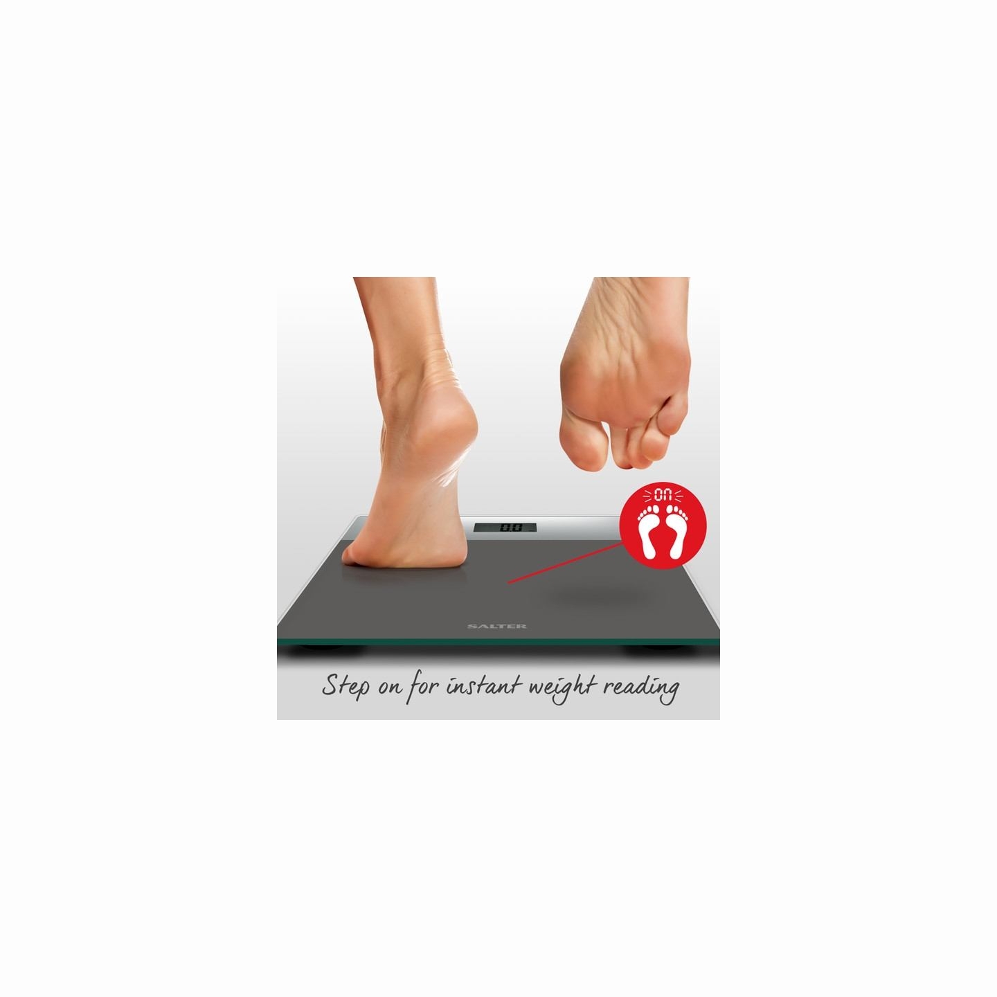 Salter 9206 SVSV3RCFEU16  Glass Bathroom Scales