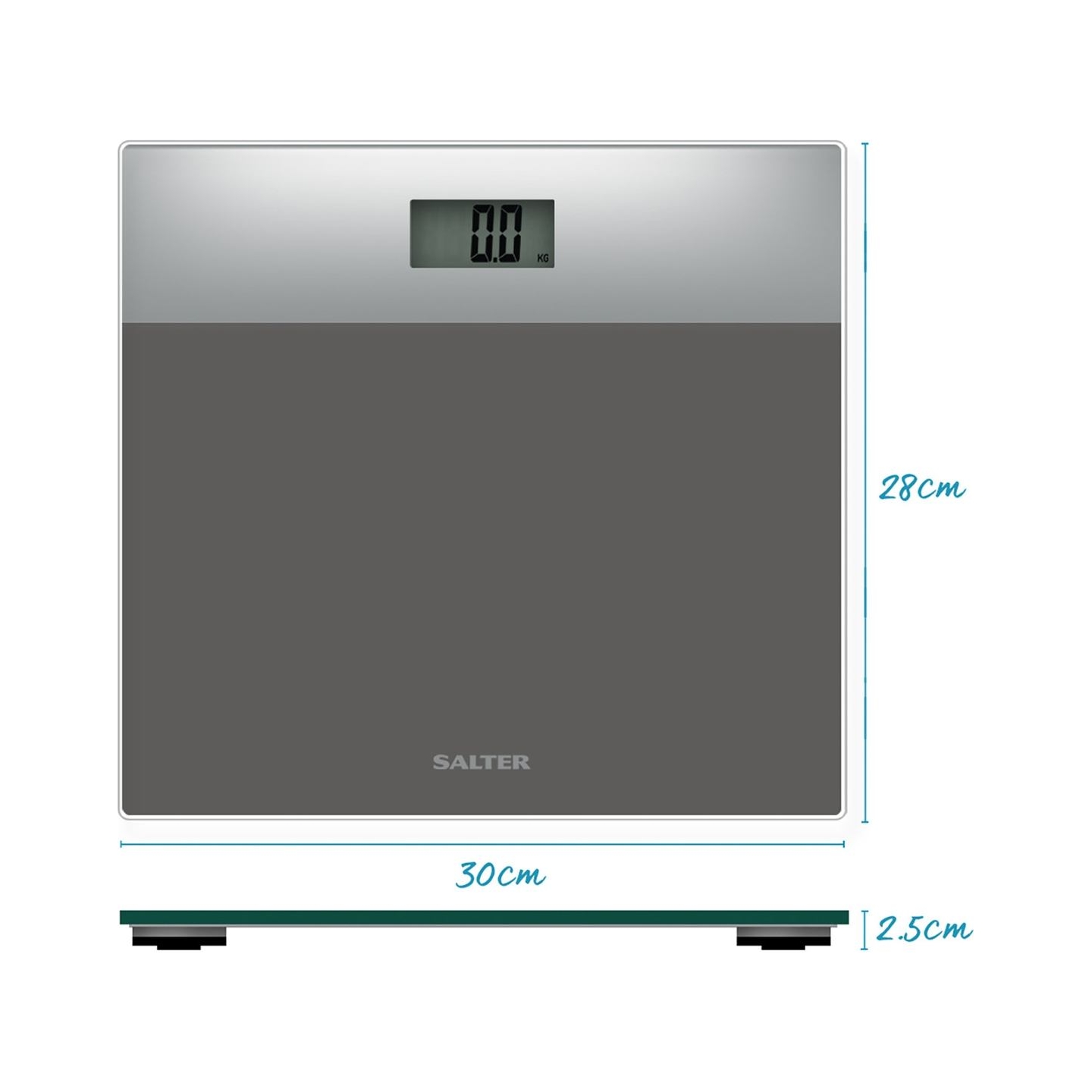 Salter 9206 SVSV3RCFEU16  Glass Bathroom Scales