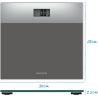 Salter 9206 SVSV3RCFEU16  Glass Bathroom Scales