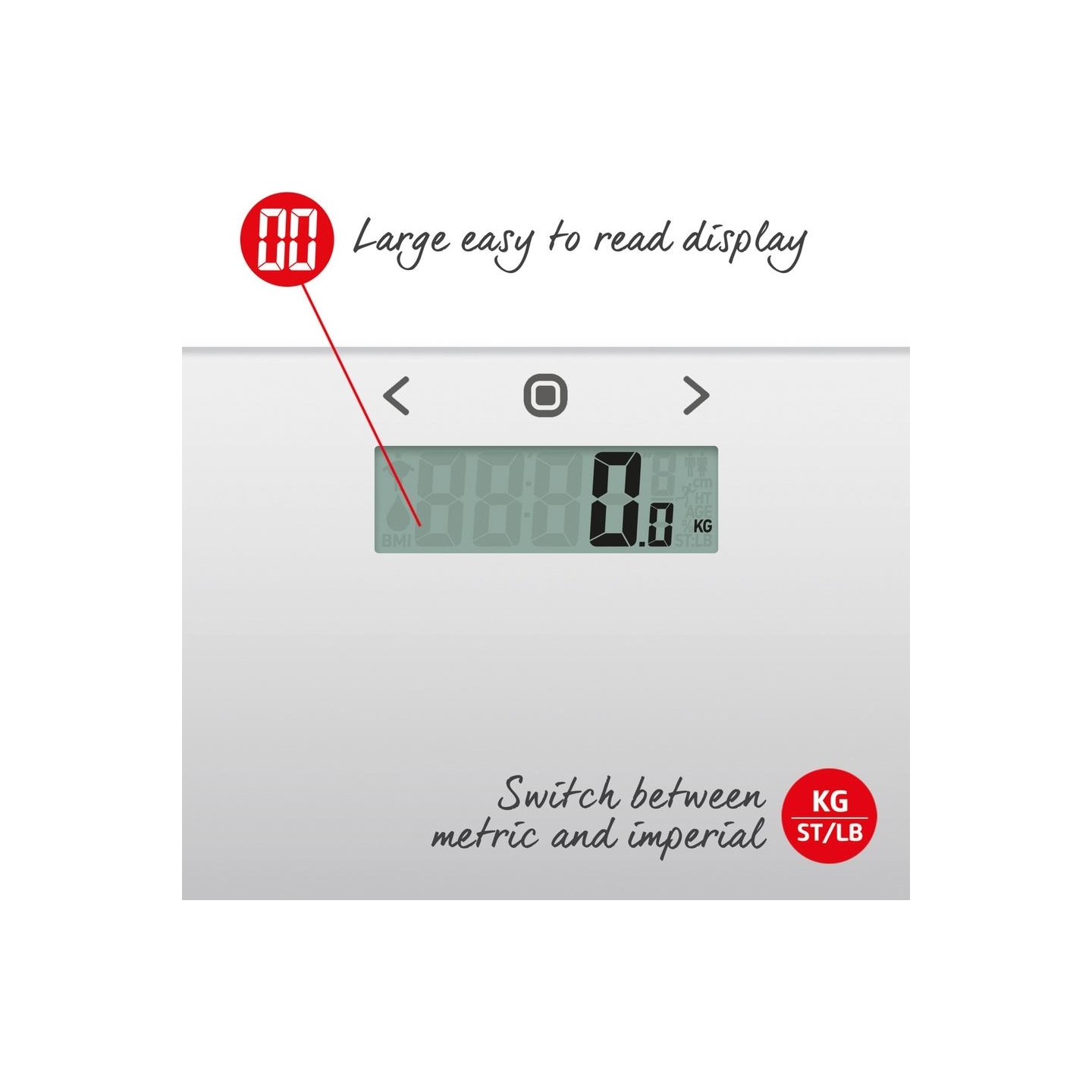 Salter 9113 SV3RAREU16 Compact Glass Analyser Bathroom Scales - Silver