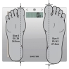 Salter 9113 SV3RAREU16 Compact Glass Analyser Bathroom Scales - Silver