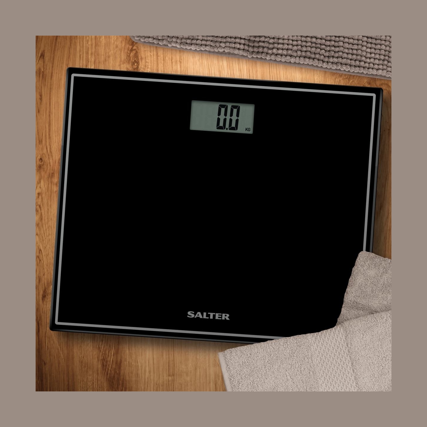 Salter 9207 BCFEU12  Compact Electronic Bathroom Scale - Black
