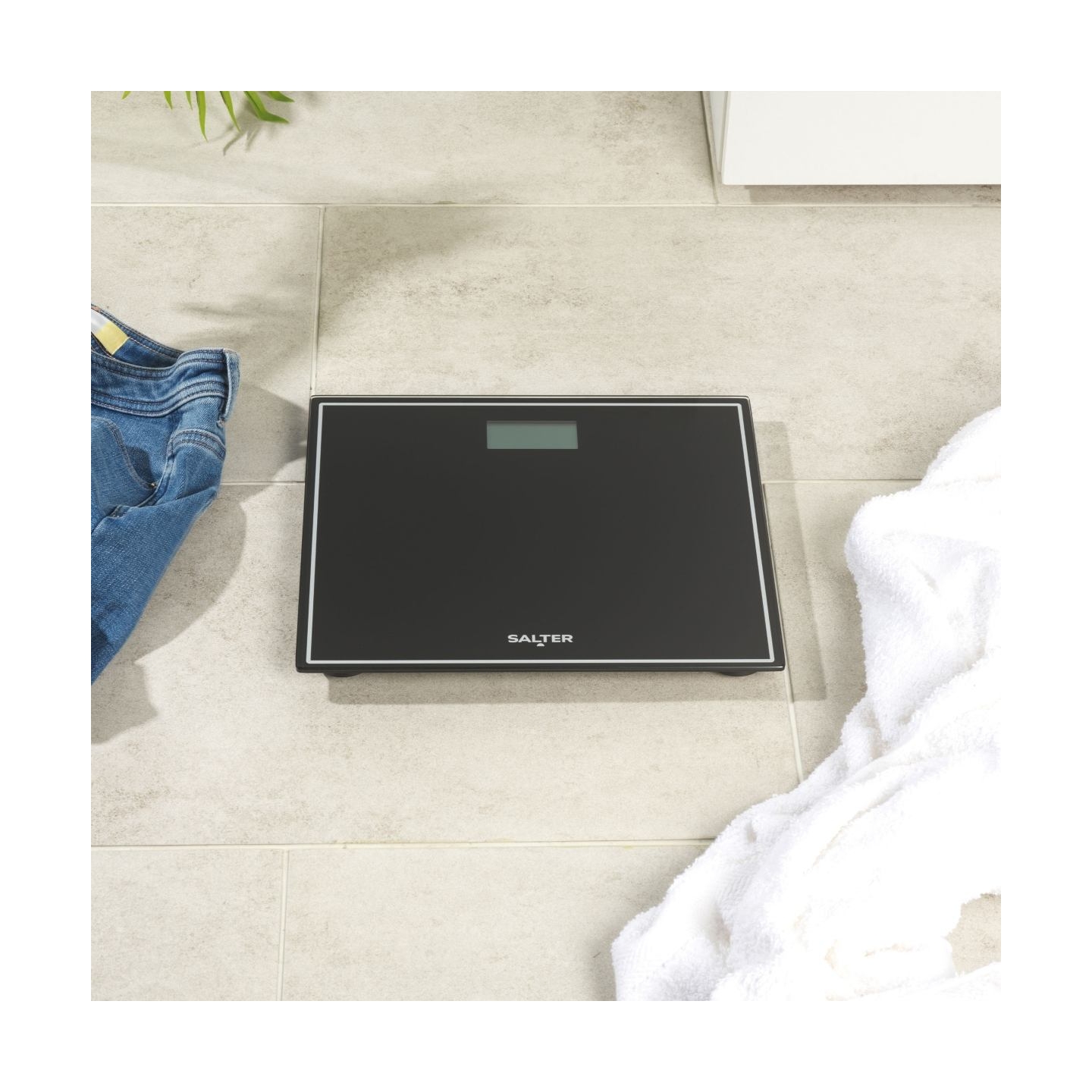 Salter 9207 BCFEU12  Compact Electronic Bathroom Scale - Black