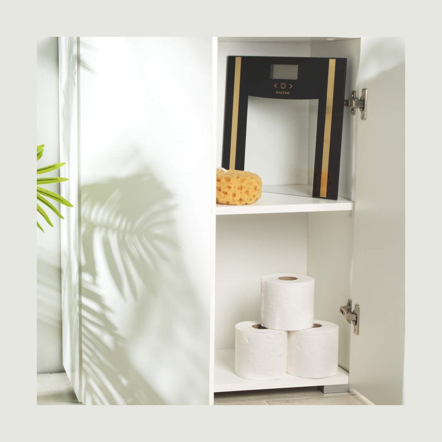 Salter SA00550BGCFAS Glass Analyser Bathroom Scale Black/Gold