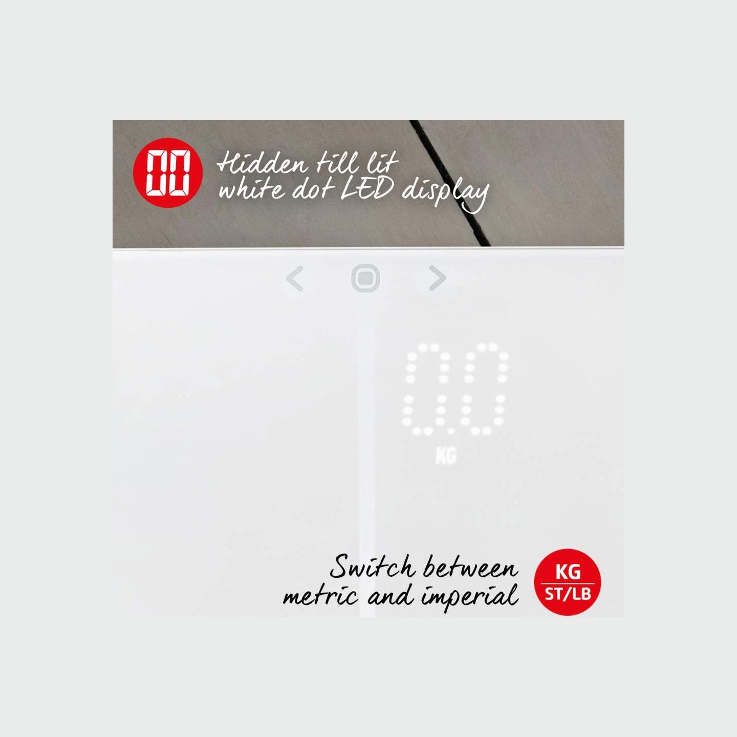 Salter 9164 WH3RJLEU16 Ghost Compact Analyser Scale, White