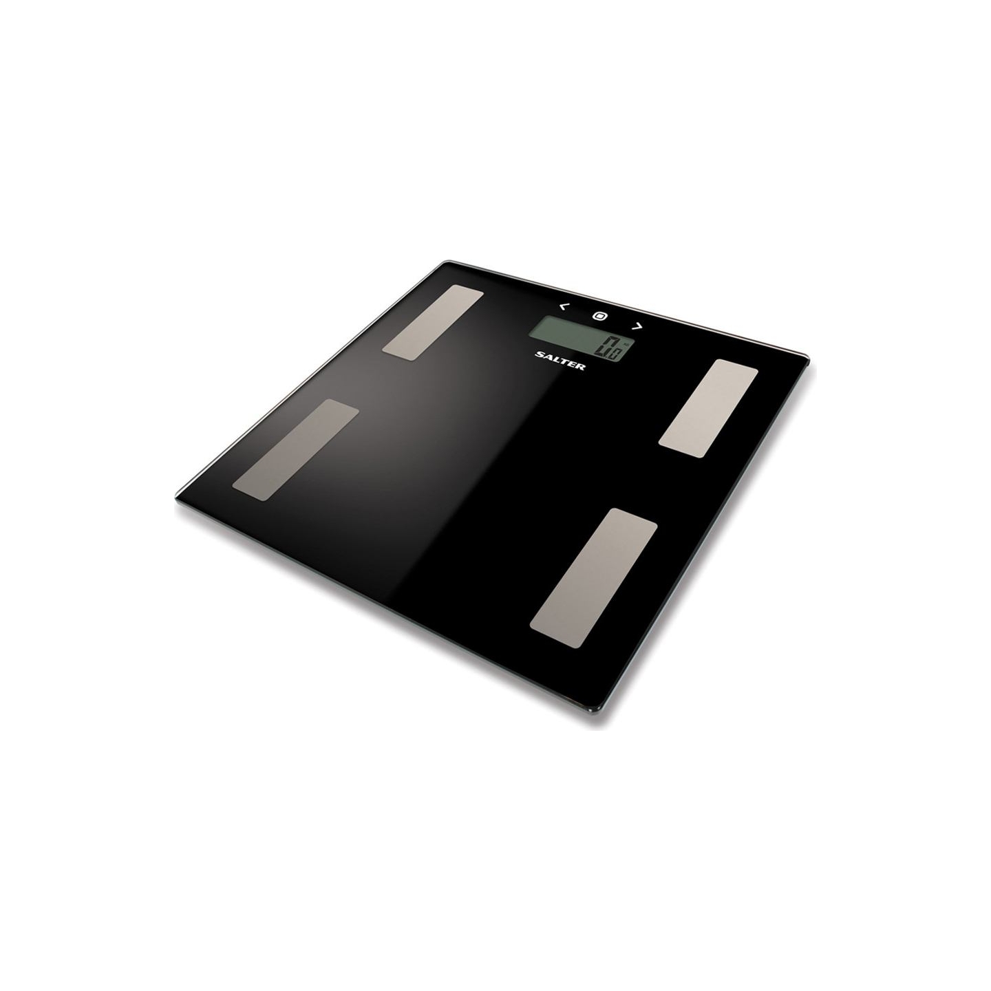 Salter 9150 BFEU12 Glass Analyser Bathroom Scales, Black