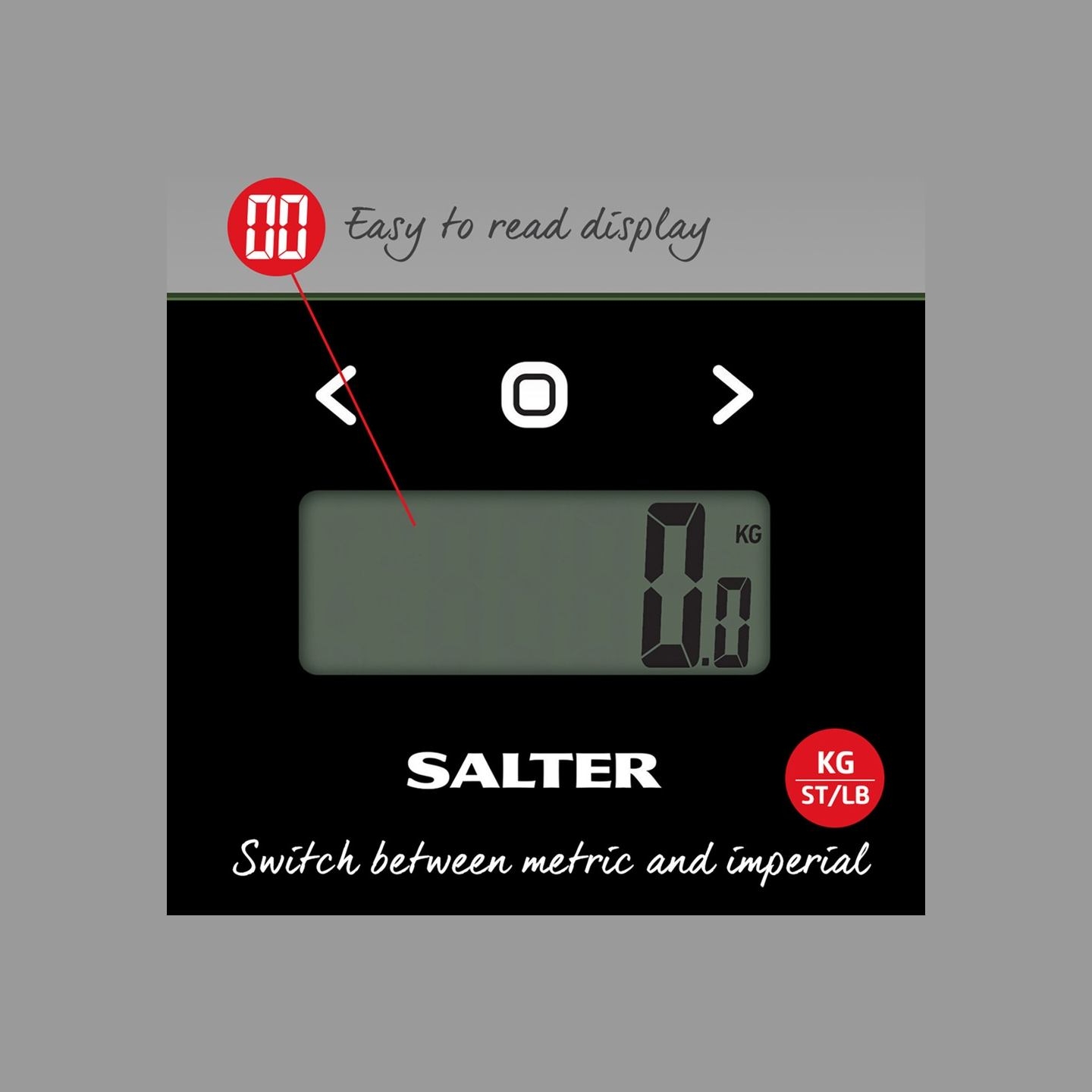 Salter 9150 BFEU12 Glass Analyser Bathroom Scales, Black