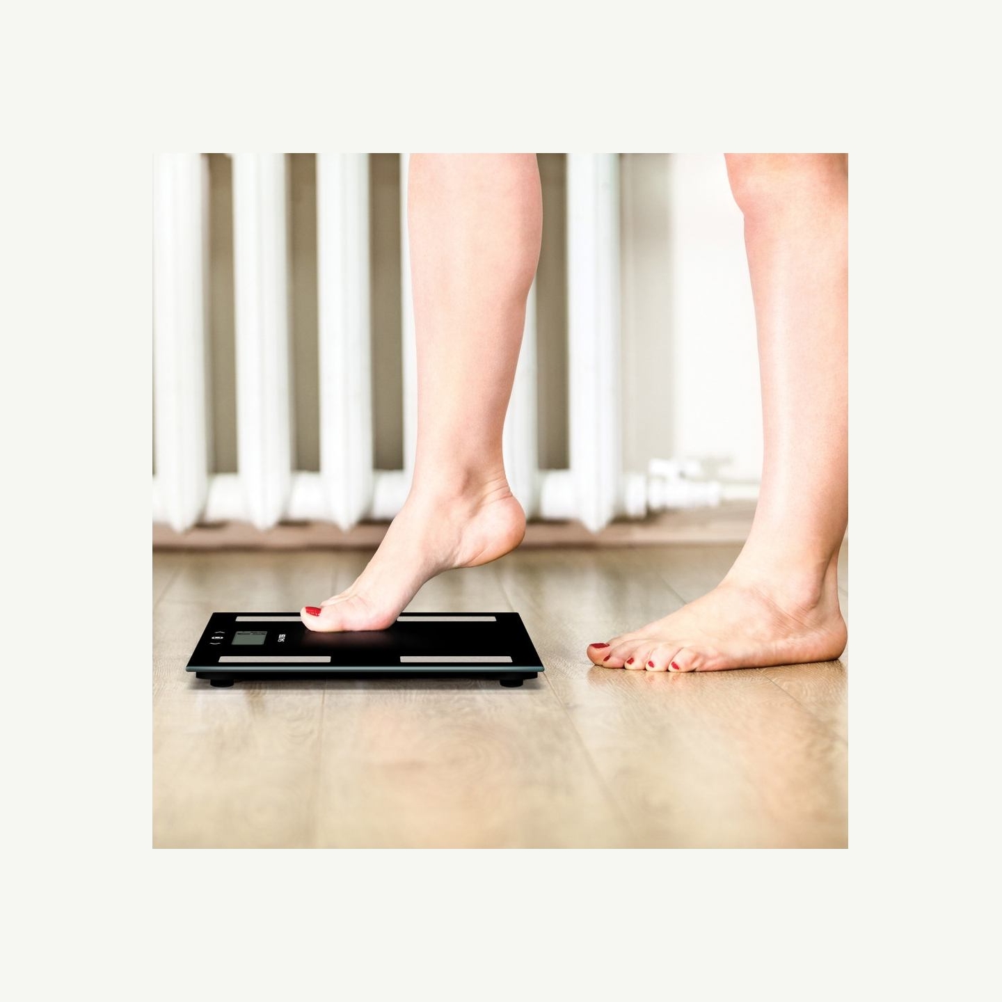 Salter 9150 BFEU12 Glass Analyser Bathroom Scales, Black