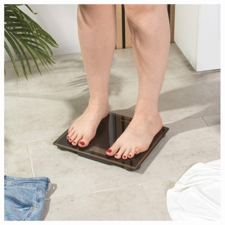 Salter 9207 BGHCFEU12  Compact Electronic Bathroom Scale, Black