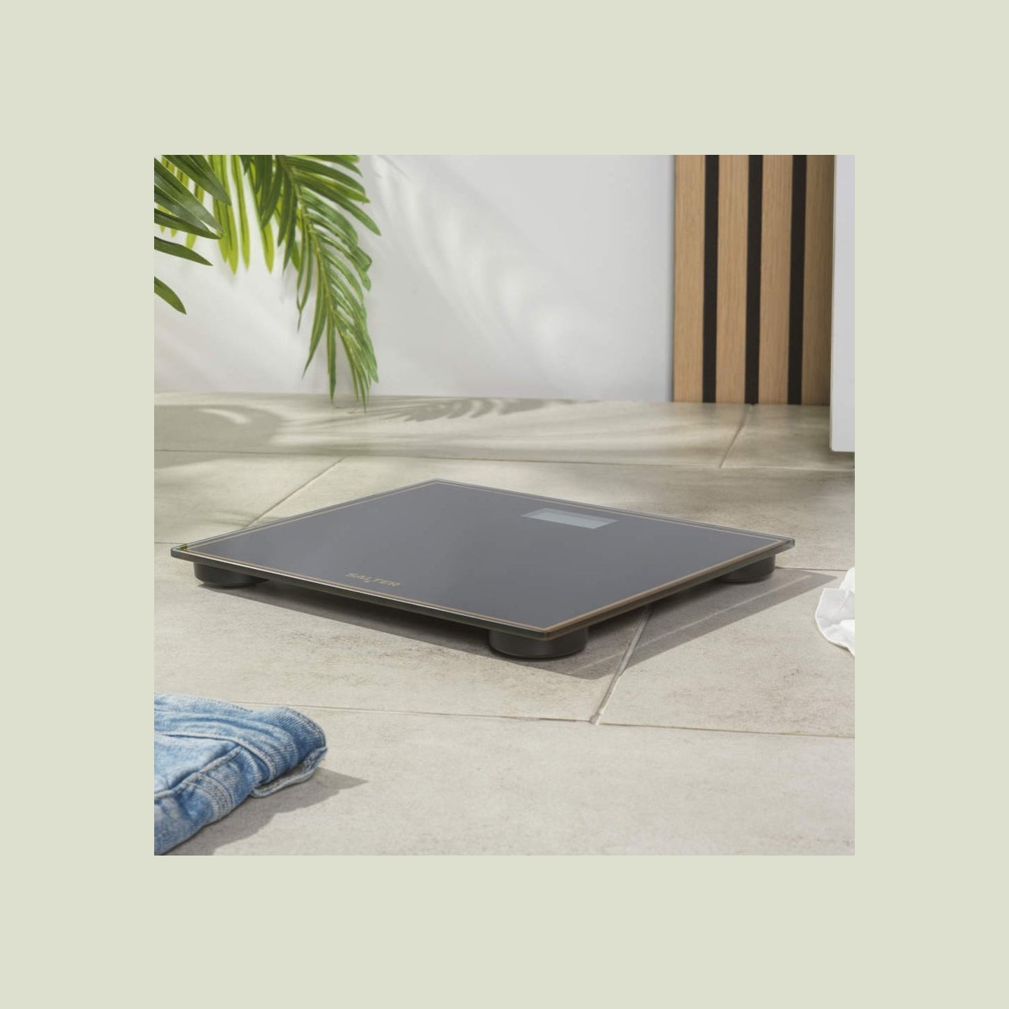 Salter 9207 BGHCFEU12  Compact Electronic Bathroom Scale, Black