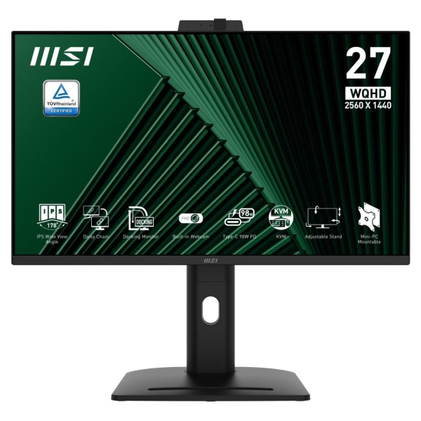 MSI LCD Monitor|MSI|PRO MP275QPDG|27"|Business|Swivel|Pivot|Height adjustable|Tilt|Matte|Panel IPS|2560x1440|16:9|100Hz|5 ms|Spe