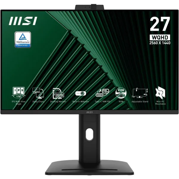 MSI LCD Monitor|MSI|PRO MP275QPDG|27"|Business|Swivel|Pivot|Height adjustable|Tilt|Matte|Panel IPS|2560x1440|16:9|100Hz|5 ms|Spe