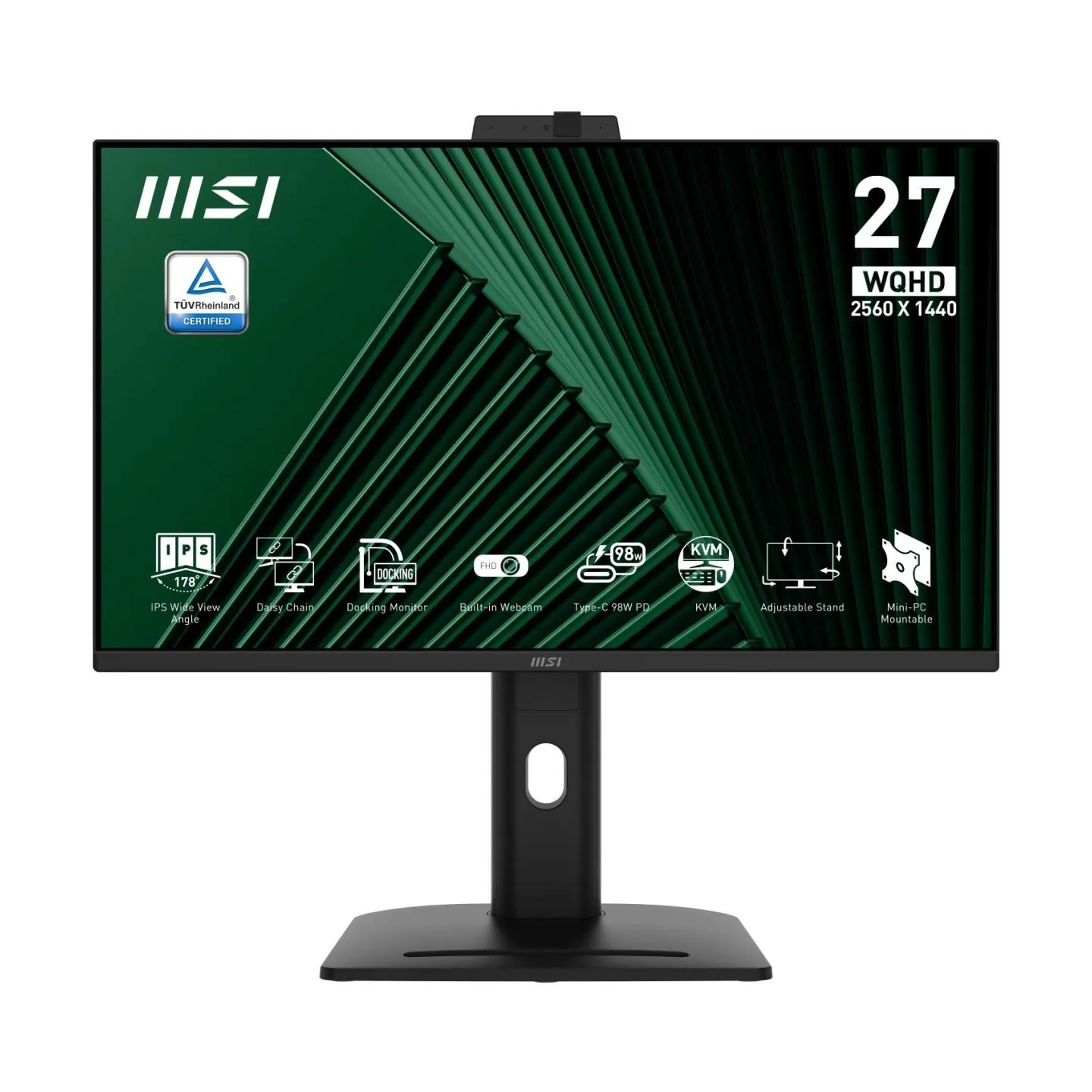 MSI LCD Monitor|MSI|PRO MP275QPDG|27"|Business|Swivel|Pivot|Height adjustable|Tilt|Matte|Panel IPS|2560x1440|16:9|100Hz|5 ms|Spe