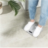 Salter 9207 WHCFEU12 Compact Glass Electronic Bathroom Scale, White