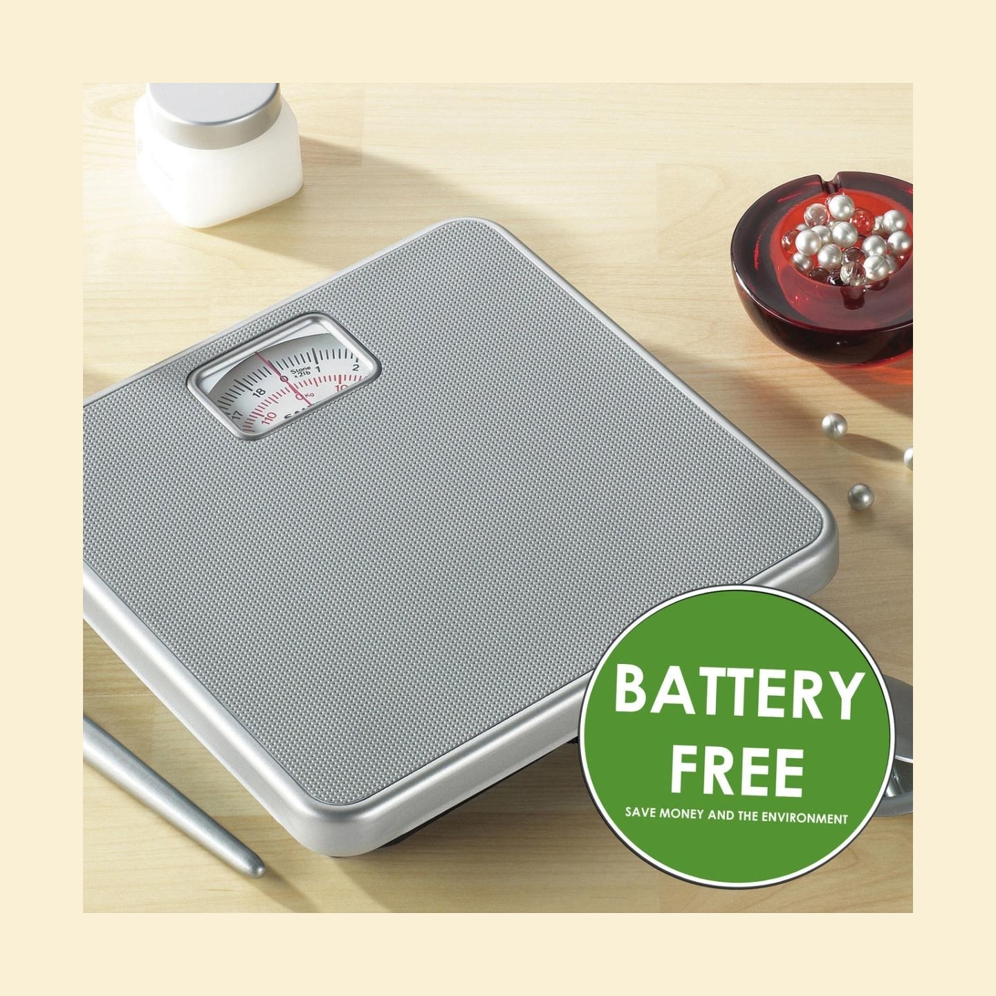 Salter 433 SFEU12 Mechanical Bathroom Scale Silver