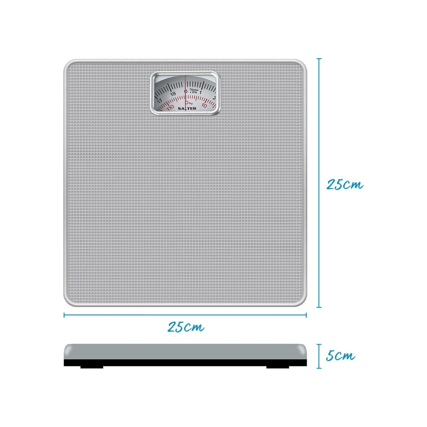 Salter 433 SFEU12 Mechanical Bathroom Scale Silver