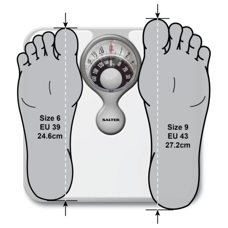 Salter 484 WFEU12 Magnifying Lens Bathroom Compact Mechanical  Scale