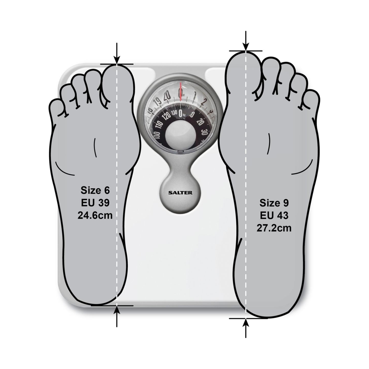 Salter 484 WFEU12 Magnifying Lens Bathroom Compact Mechanical  Scale