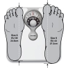Salter 484 WFEU12 Magnifying Lens Bathroom Compact Mechanical  Scale