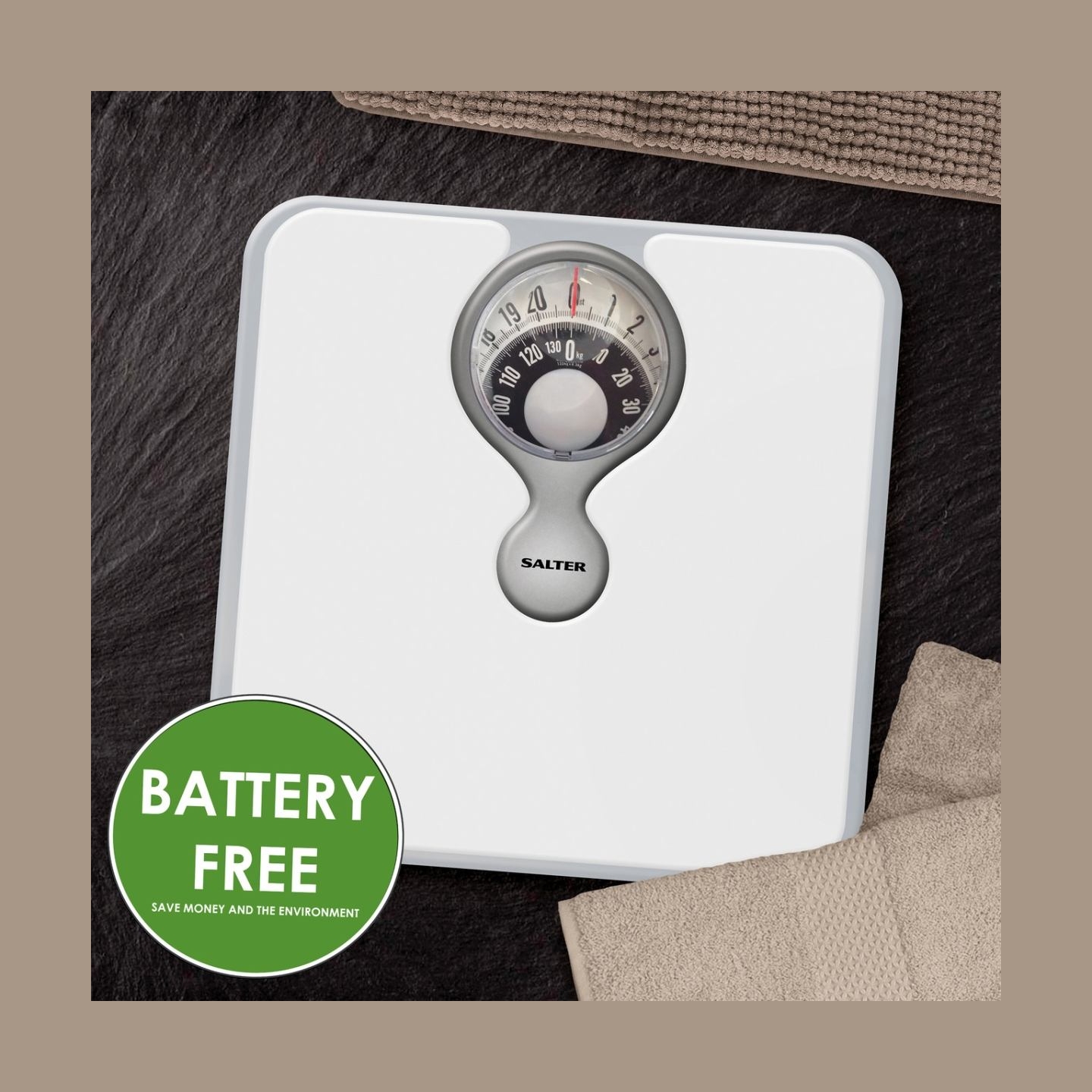 Salter 484 WFEU12 Magnifying Lens Bathroom Compact Mechanical  Scale