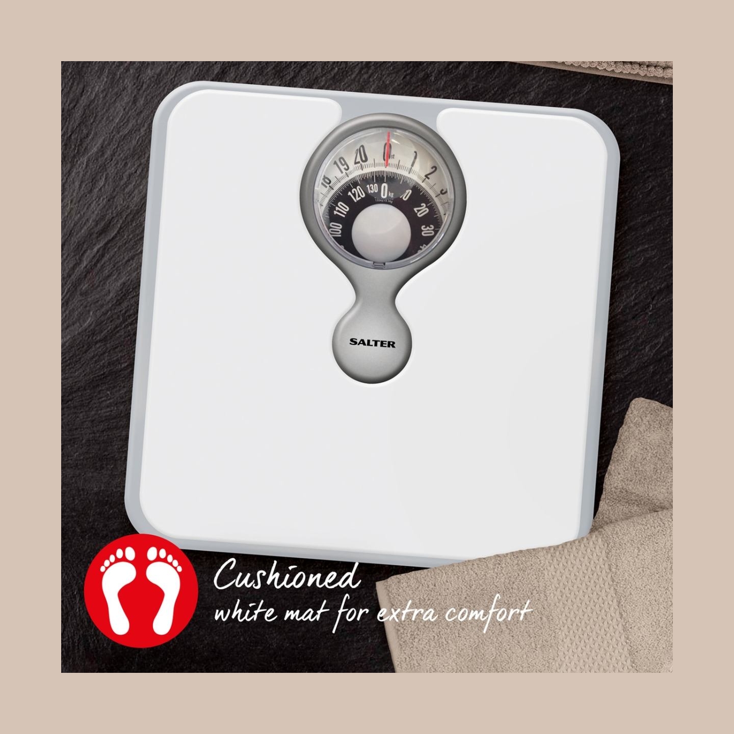 Salter 484 WFEU12 Magnifying Lens Bathroom Compact Mechanical  Scale