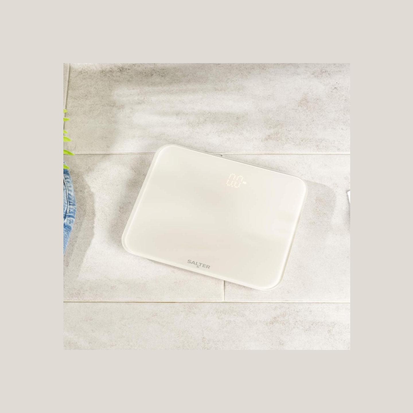 Salter 9204 CFEU12 Halo Electronic Scale, Cream