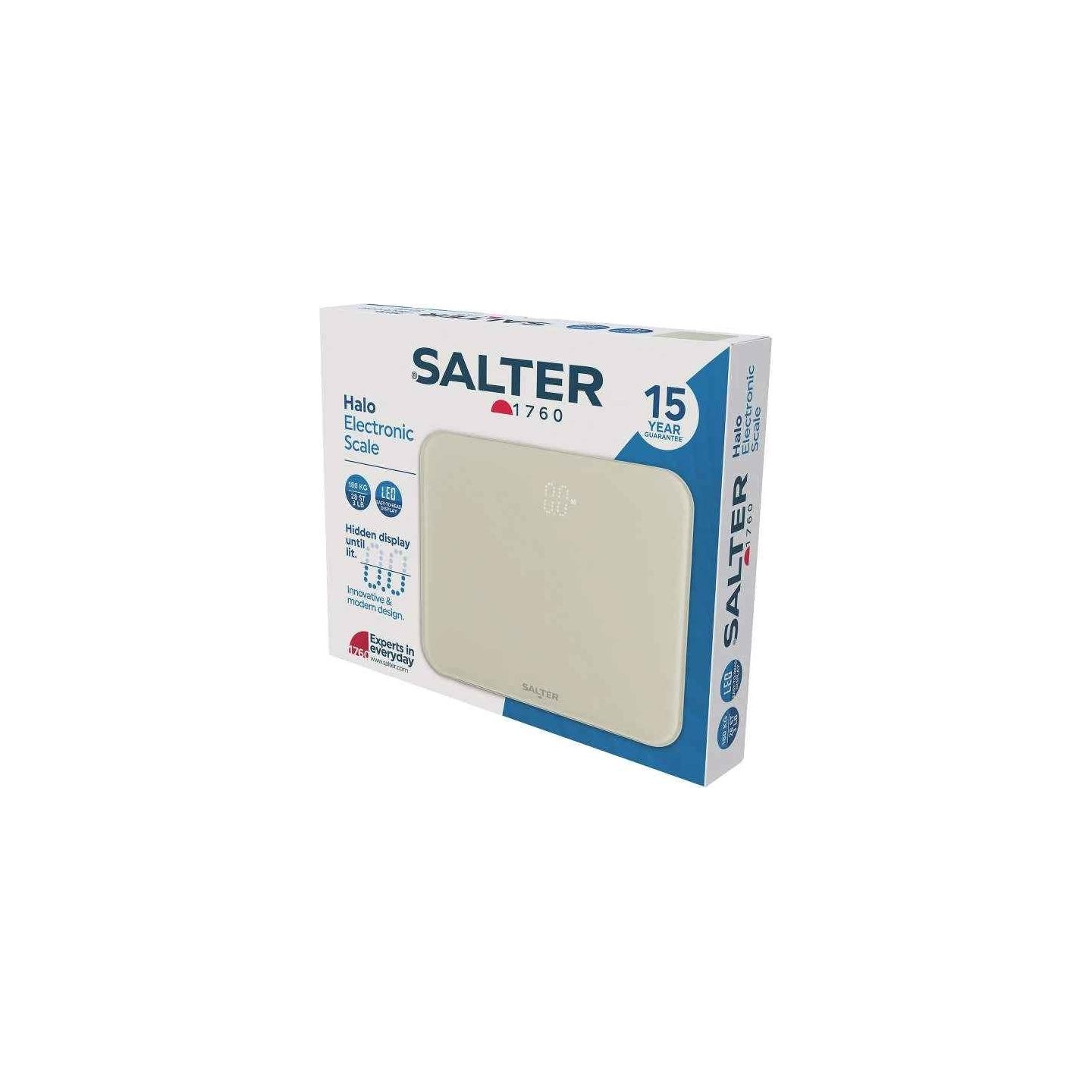 Salter 9204 CFEU12 Halo Electronic Scale, Cream