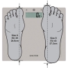 Salter 9113 GFEU12  Compact Glass Analyser Bathroom Scales, Grey
