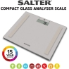 Salter 9113 GFEU12  Compact Glass Analyser Bathroom Scales, Grey