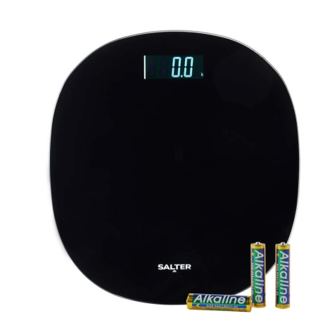 Salter SA00709BFEU12 Round Electronic Scale, Black