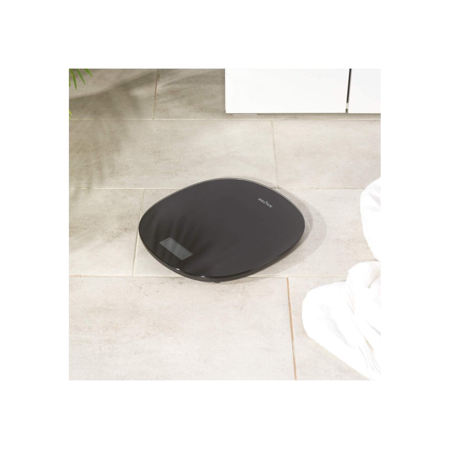 Salter SA00709BFEU12 Round Electronic Scale, Black