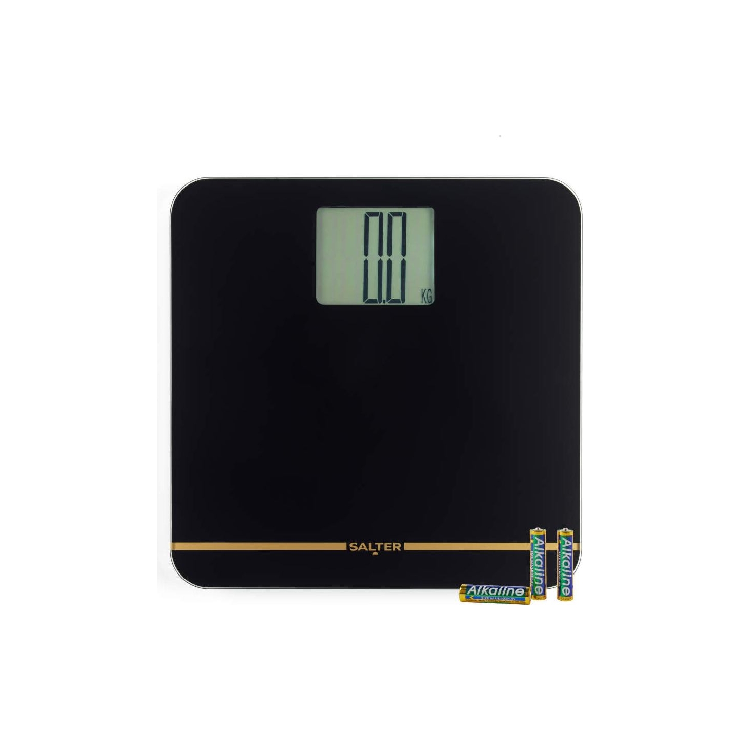 Salter 9075 BGFEU12 Max Electronic Bathroom Scale, Black/Gold
