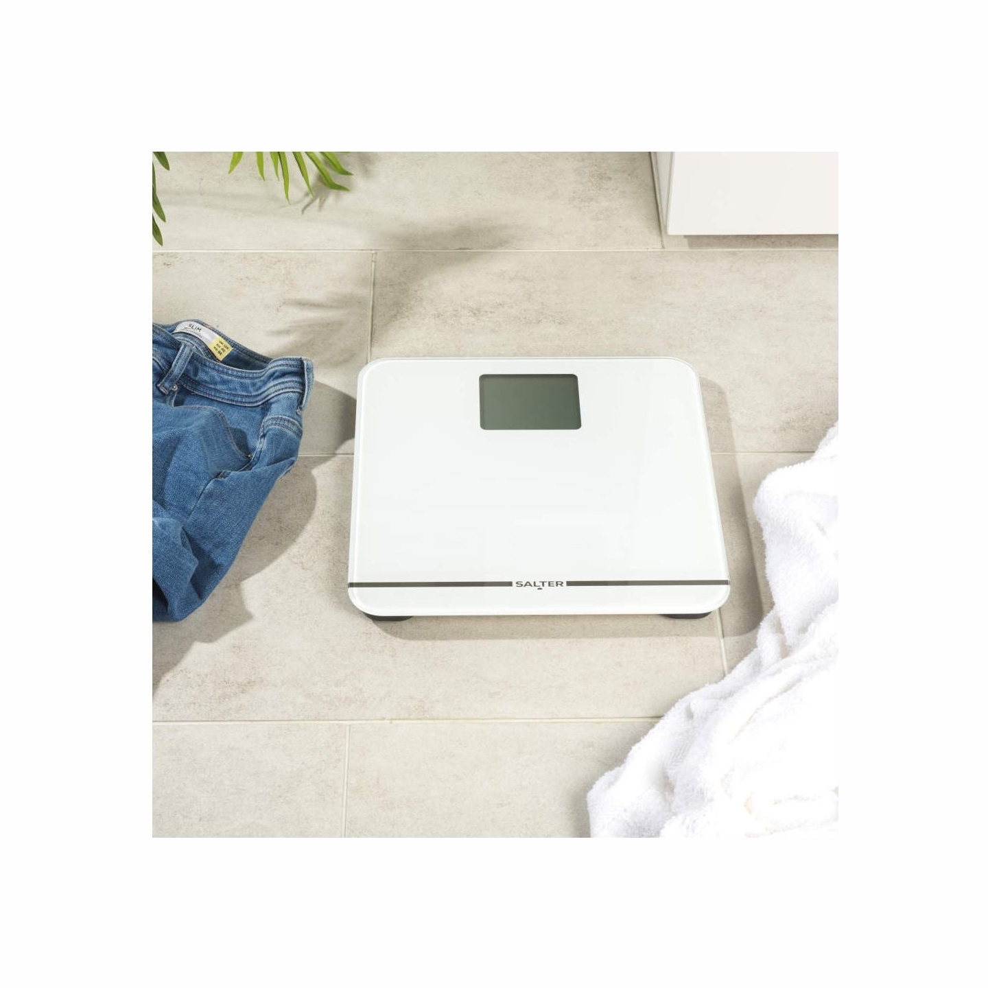 Salter 9075 WFEU12 Max Electronic Bathroom Scale, White