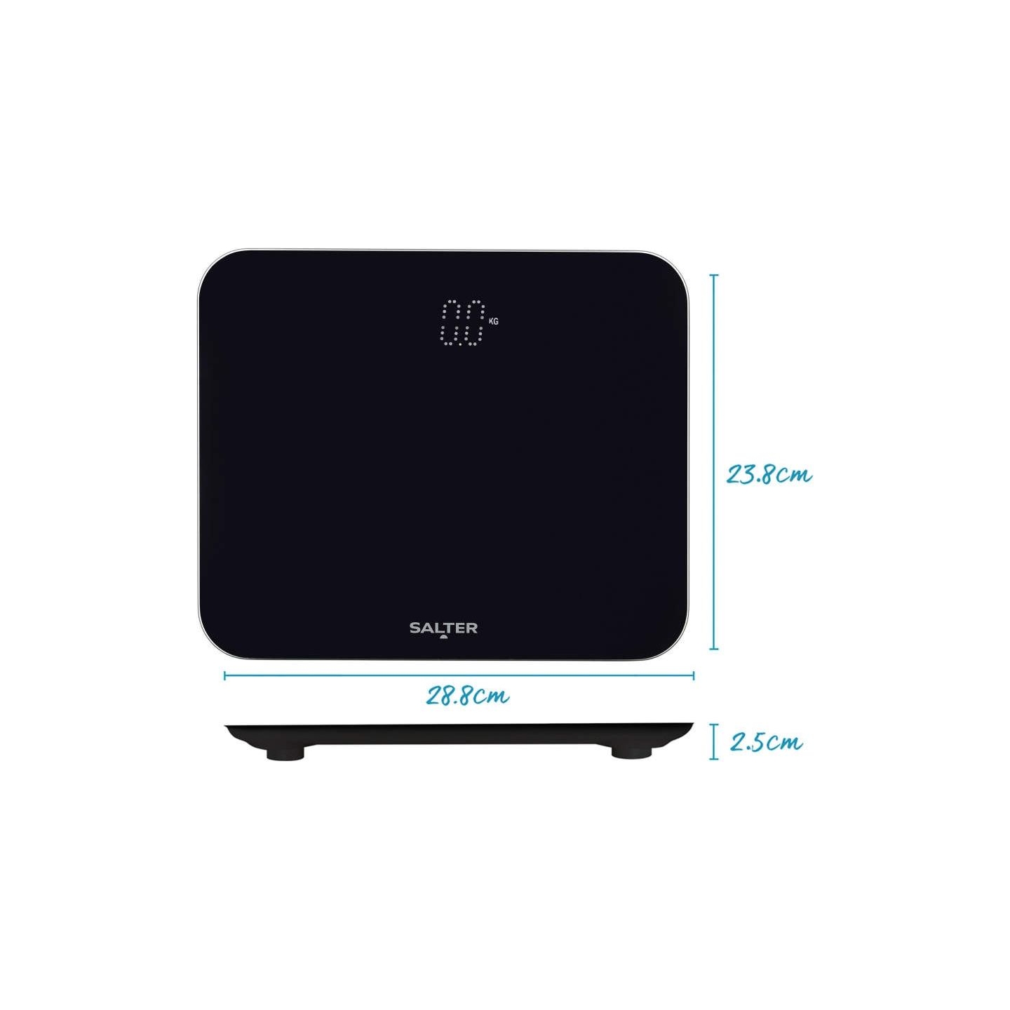 Salter 9204 BFEU12 Phantom Electronic Scale, Black