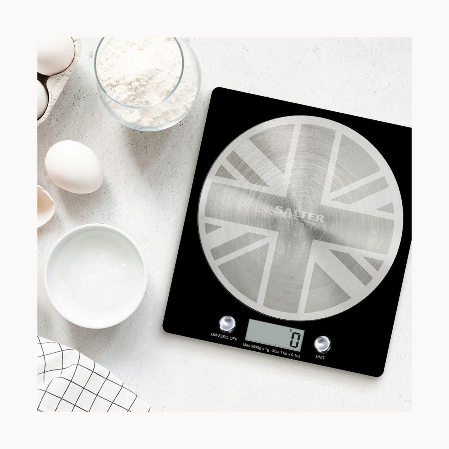 Salter 1036 UJBKDR Great British Disc Digital Kitchen Scale
