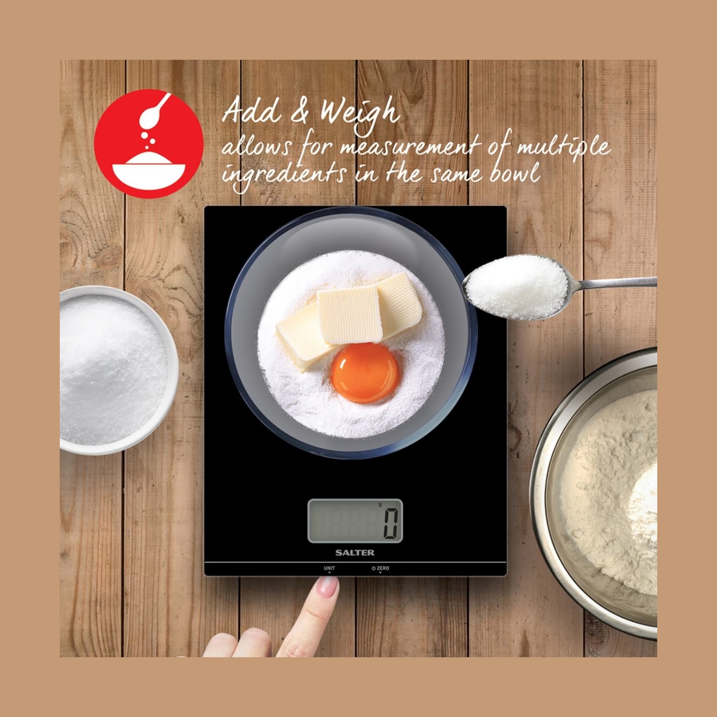Salter 1172 BKDRCEU16 Large Platform Digital Kitchen Scale